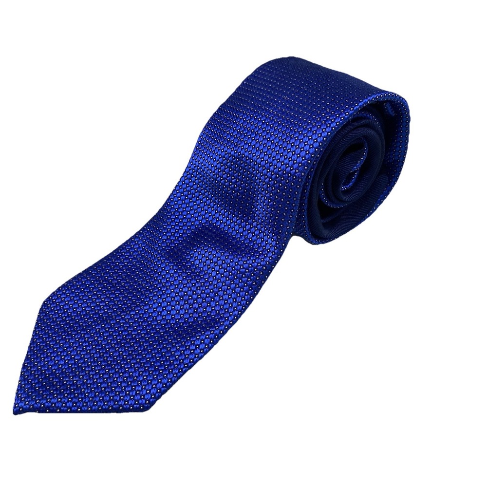 Vintage Tommy Hilfiger Men's Blue &Navy Blue-yellow dot Neck Tie 60"L-3"W-EUC